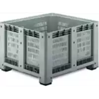 Foto articolo dell\'articolo AgriBox® 1000x1200 h.760, 680L, fondo e pareti fessurati, alimenti, 4 piedi, 33 Kg.