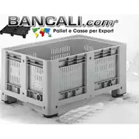 Foto articolo dell\'articolo AgriBox® 800x1220 mm h.760, 470L, HDPE, fondo e pareti forati, 4 piedi, 30 Kg.