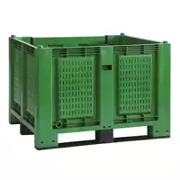 Foto articolo dell\'articolo Bins FORATO in plastica 1000x1200x830 con 3 traverse, inforcabile su 4 lati