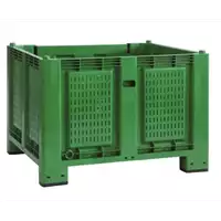 Foto articolo dell\'articolo Bins forato in plastica 1000x1200x830 mm, 4 piedi, inforcabile su 4 lati.