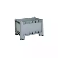 Foto articolo dell\'articolo Cassa 1000x700 h.650 mm, plastica vergine, 4 piedi, plastiche nobili, tara 17 kg.