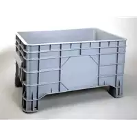 Foto articolo dell\'articolo Contenitore o Cassa di plastica 1040x640h 550 mm con 4 piedi. Pesi Tara 12 Kg. 