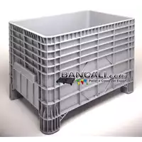 Foto articolo dell\'articolo Contenitore plastica 800x1200x800 mm, costolato, maniglia, peso tara 22 kg.