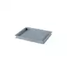 Foto articolo dell\'articolo Contenitore robusto 400x300x40 mm, plastica atossica, 3 L, sovrapponibile, 2 maniglie, tara 0,4 kg.