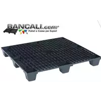 Foto articolo dell\'articolo Pallet in plastica 100x120 Inseribile  Grigliato  Kg. 10 Plastica 9 Piedi Maglia quadra. 