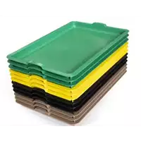 Foto articolo dell\'articolo Vassoio in plastia per casse Agri e HO.RE.CA misura 60 x 40 x 3,5  cm. Inseribile. Peso Tara 0,700 Gr.  